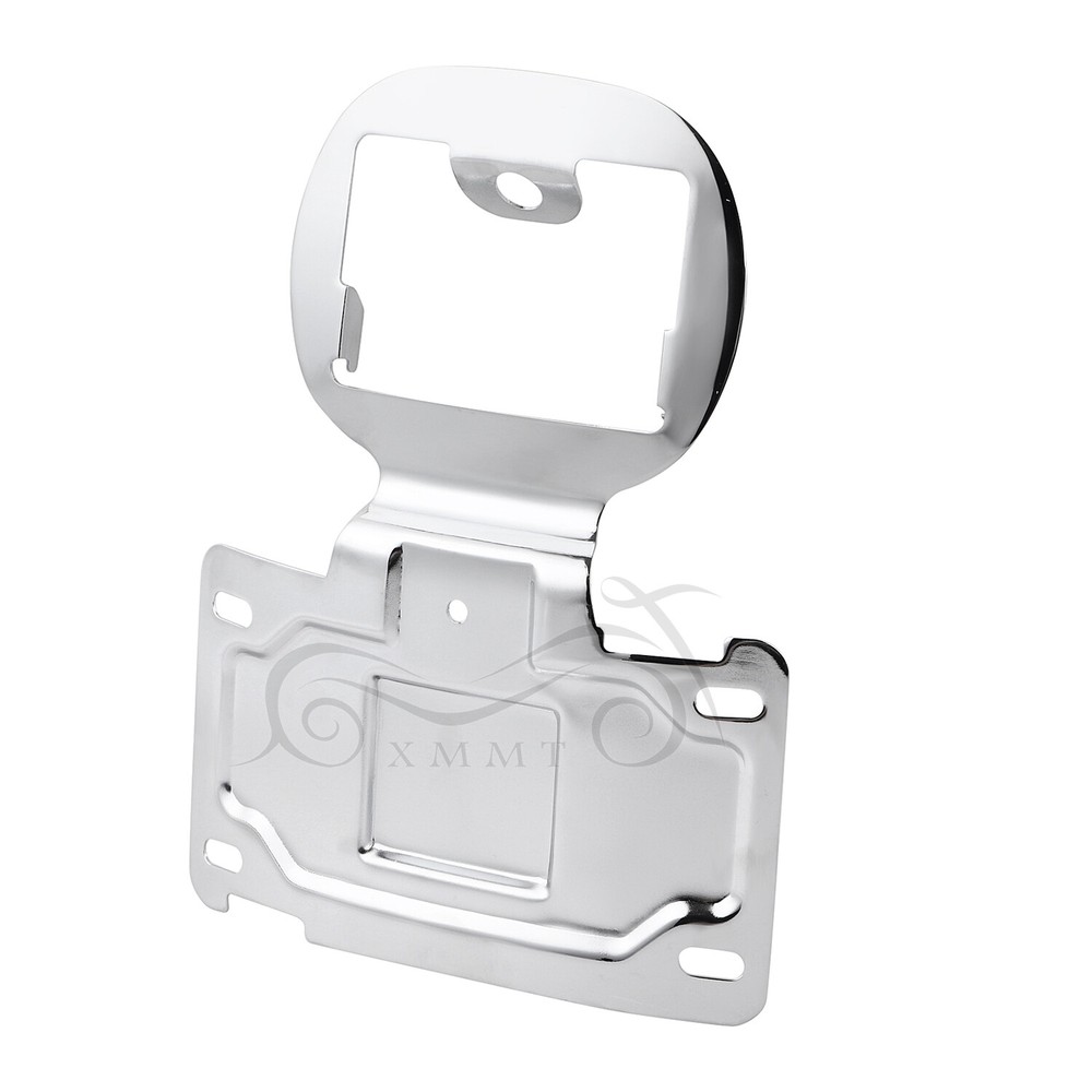 Motorcycle Chrome License Plate Relocation Bracket For Harley CVO Electra Glide