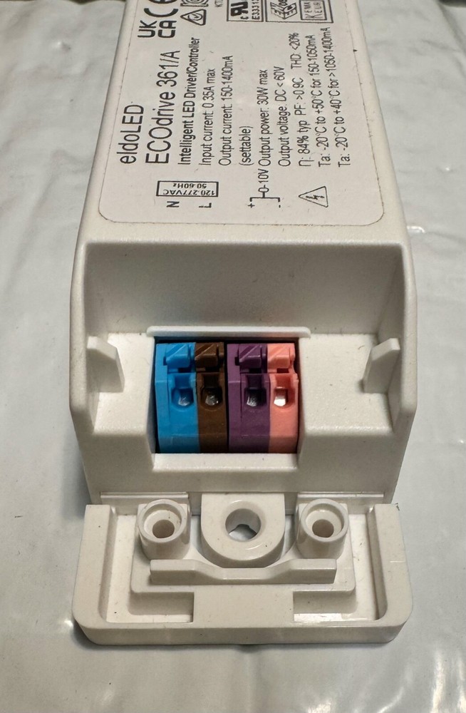10 eldoLED ECOdrive 361/A Constant Current Programmable LED Driver 30W Dimmable