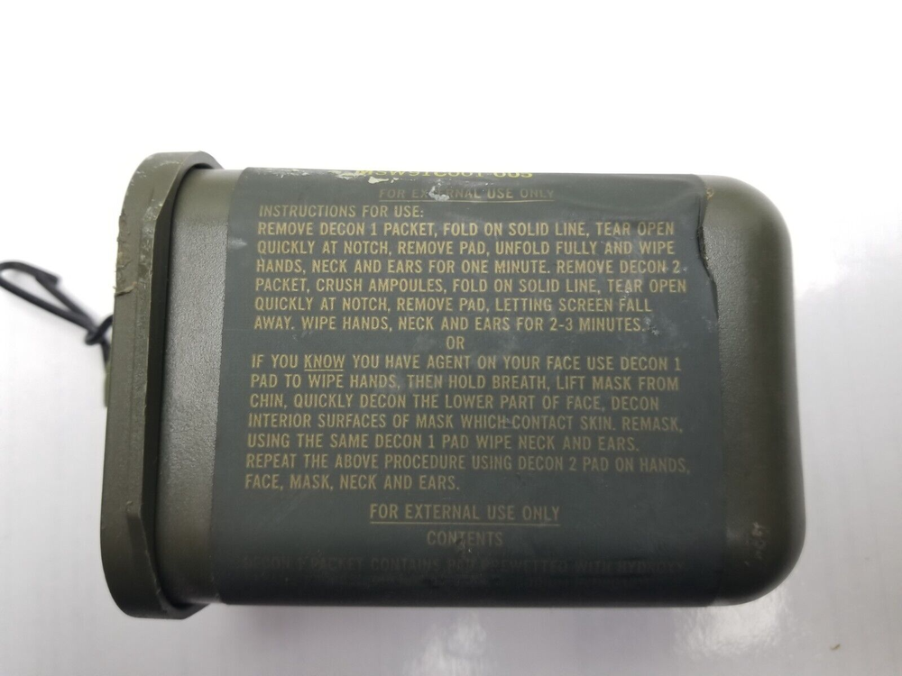 USGI Military Army Decontamination Kit M258A1 - Empty Plastic Storage Container