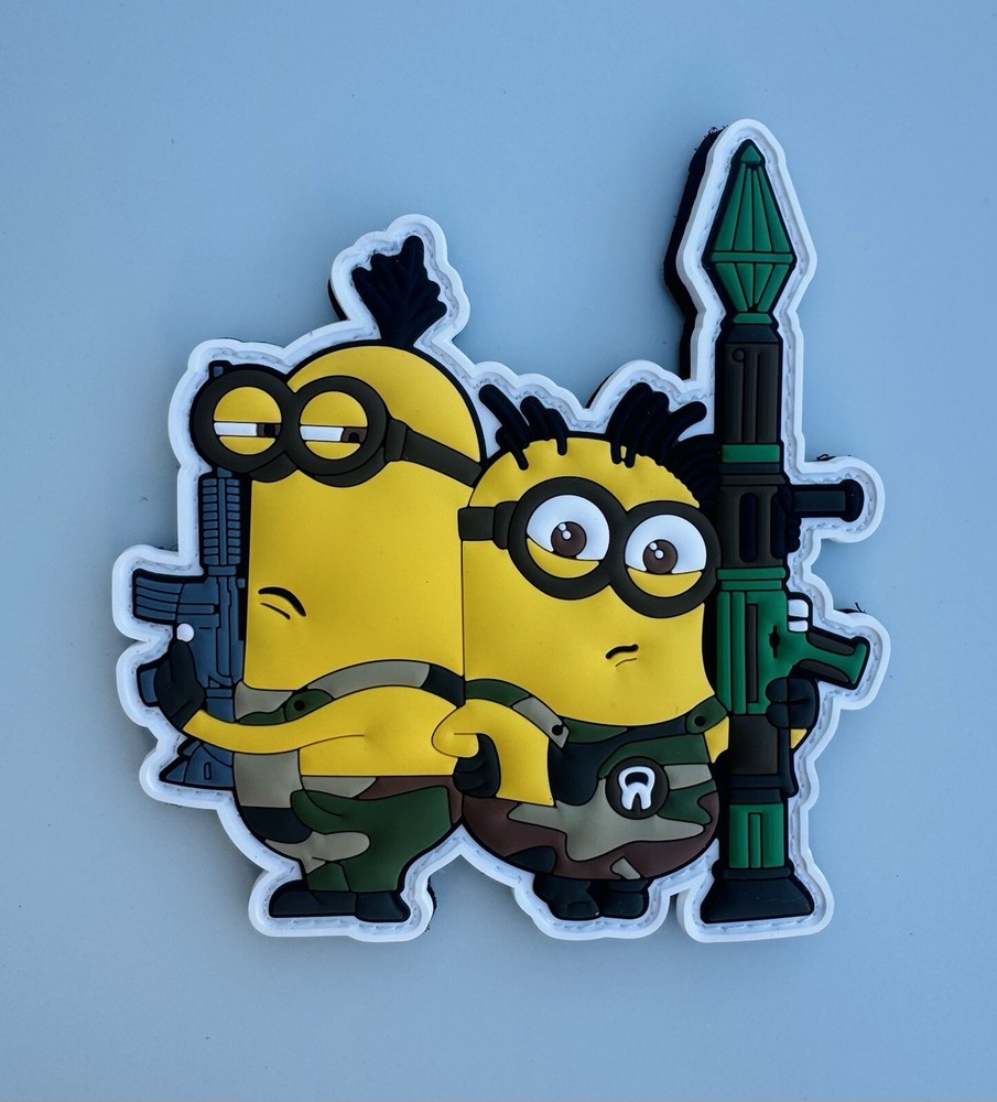 Minions Rubber PVC Hook/Loop Morale Patch