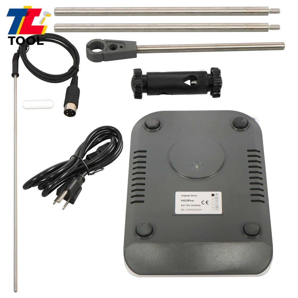 1500RPM Stirring Hot Plate with Probe Sensor, 3L Capacity, Timing Function