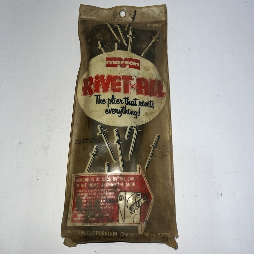 MARSON RIVET ALL No.80883- RIVET TOOL vintage
