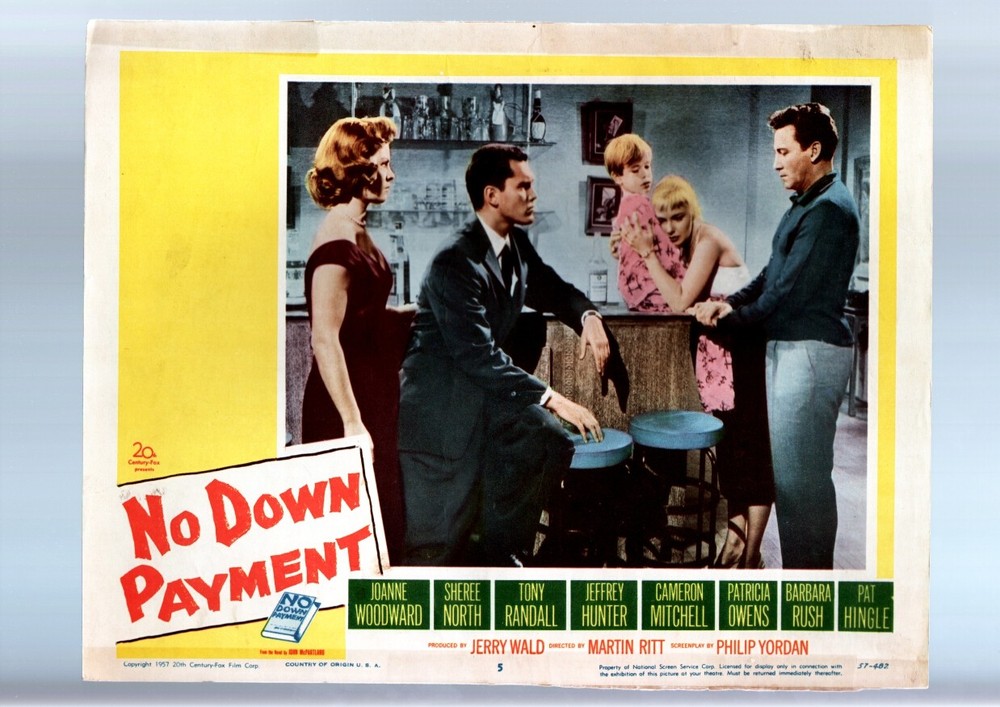 NO DOWN PAYMENT-JOANNE WOODWARD-LOBBY CARD VG