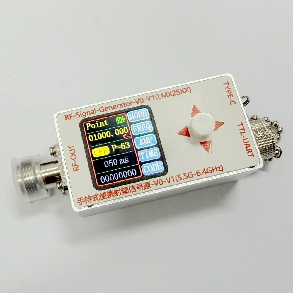 Handheld RF Signal Generator V1/V0 Signal Source Module Sine Wave+N-type Female