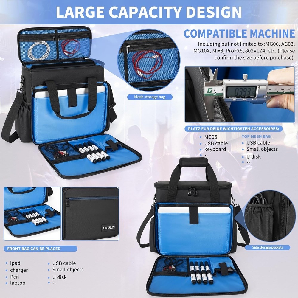 Versatile DJ Controller Travel Bag 13x5.5x13 – Essential for Mobile Performers