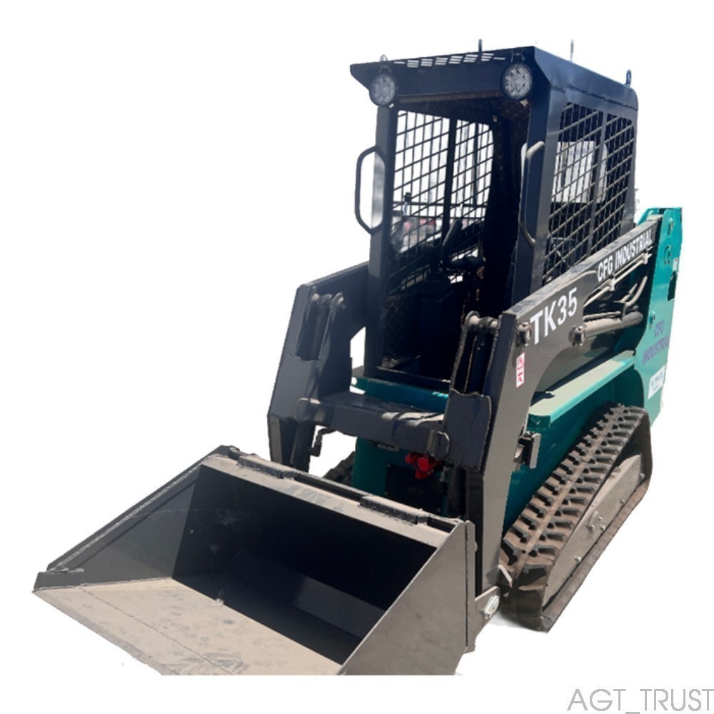 NEW 27HP 1.4 Ton CFG TK35 Tracked Mini Skid Steer Loader with Kubota Engine 2025