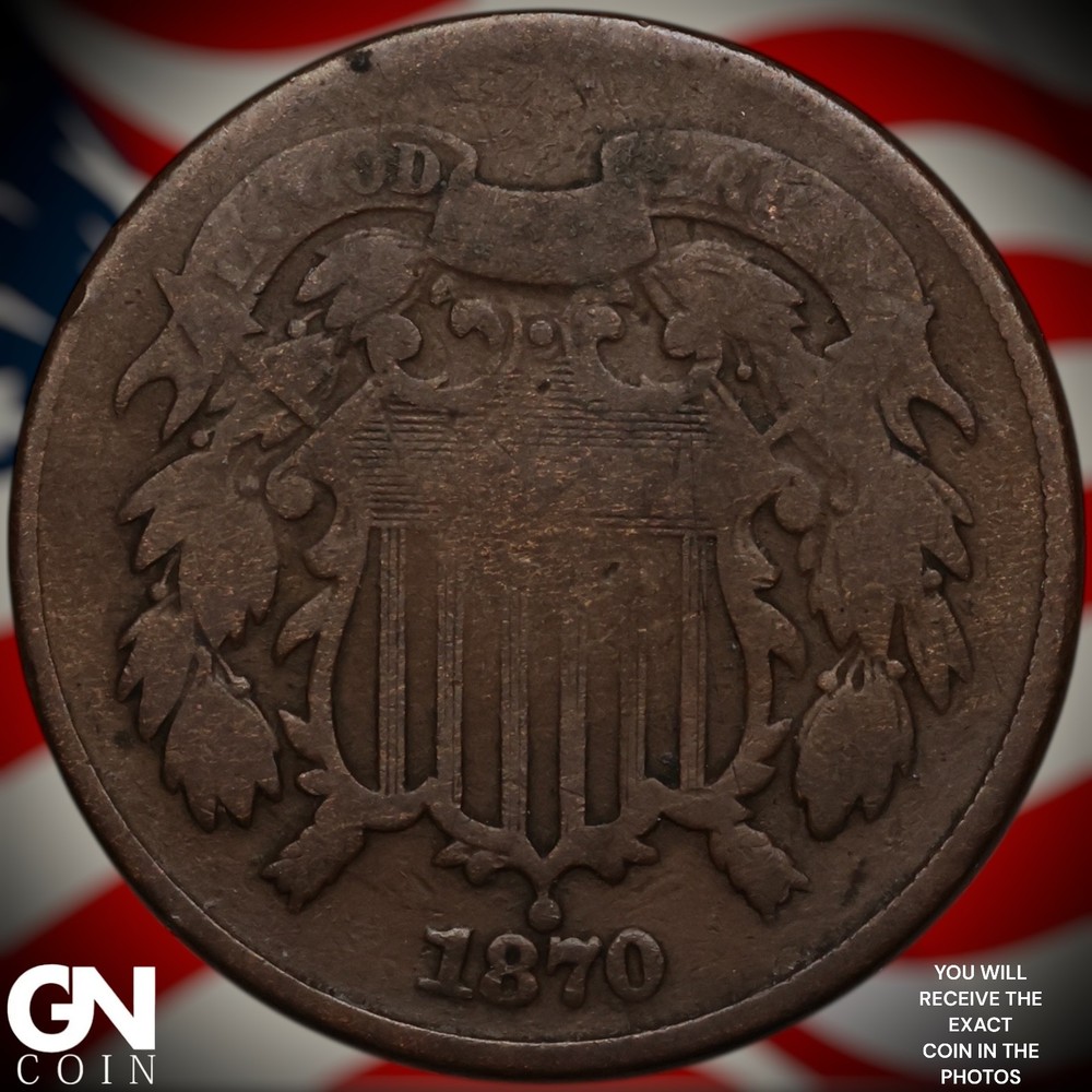 1870 2 Cent Piece A3925