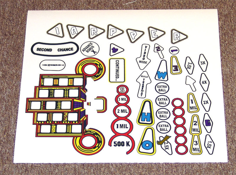 DR WHO Pinball Machine Insert Decals