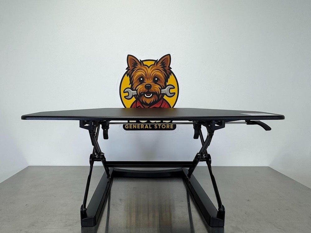 FlexiSpot Height-Adjustable Standing Corner Desk, 41"W, Black