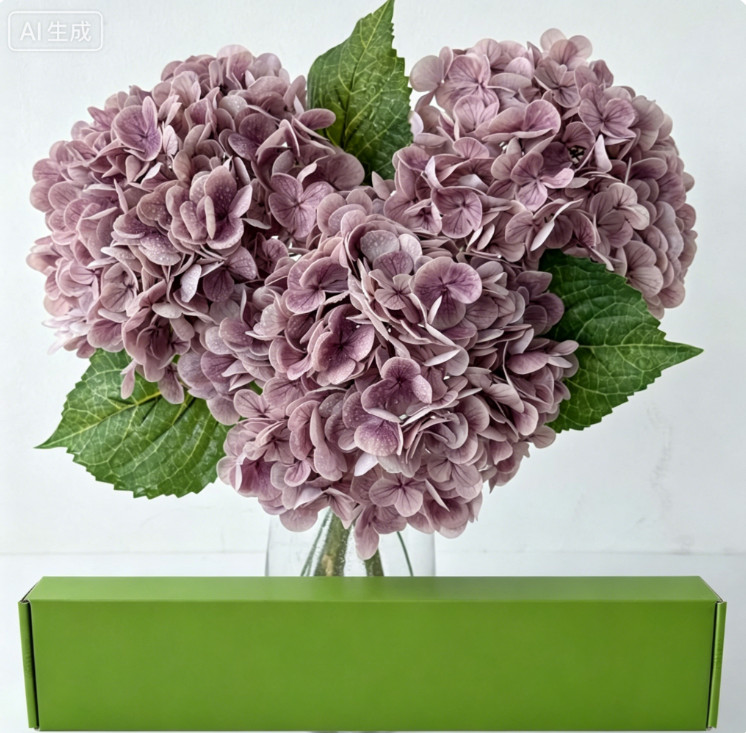 1pcs Purple Artificial Hydrangea 26-Inch Home Dining Table Spring Decoration