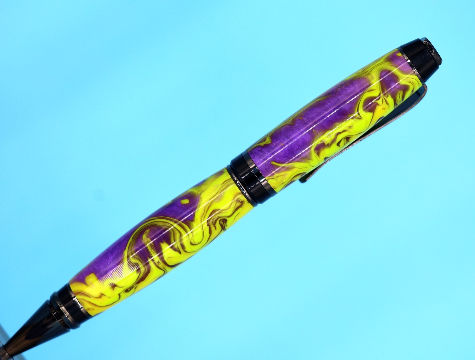 Classic Handmade Cigar Ballpoint Pen – Gunmetal with Goosebumps Color #112