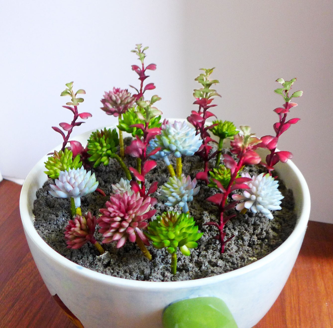 25 Pcs Artificial Succulents Plants Mix Miniature Grass Fake Plants (#124)