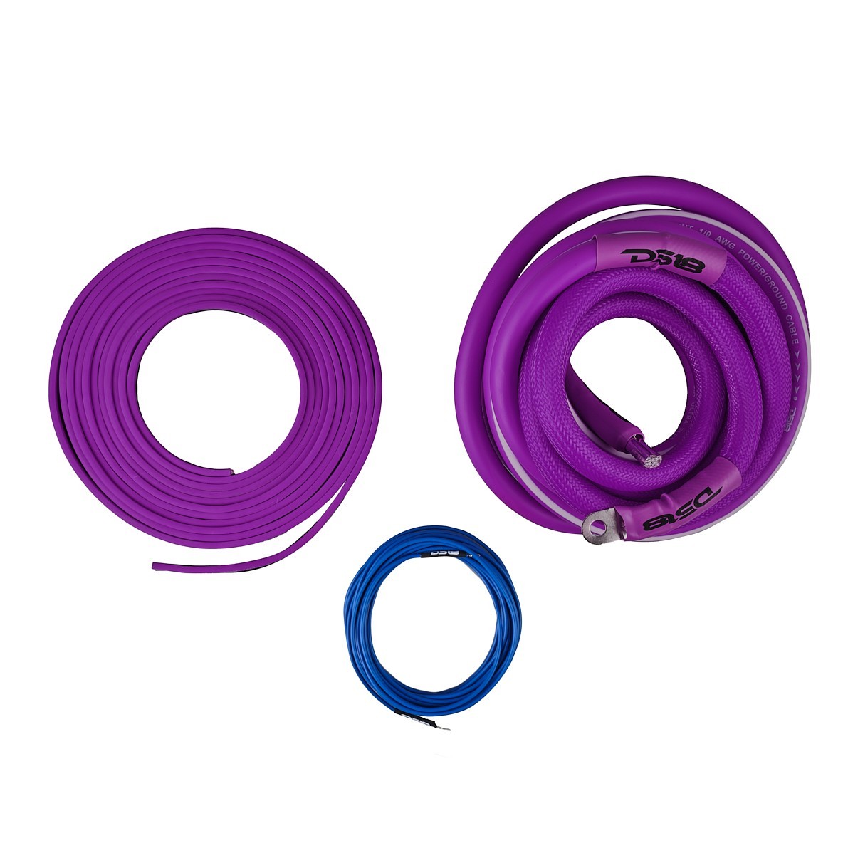 DS18 AKIT0.PU 0-GA Amplifier Installation Wiring Kit - Purple