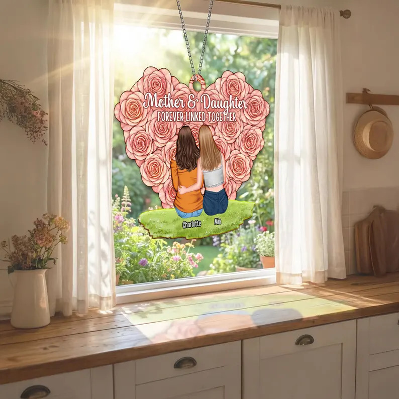 Personalized Mom Gift Suncatcher Acrylic