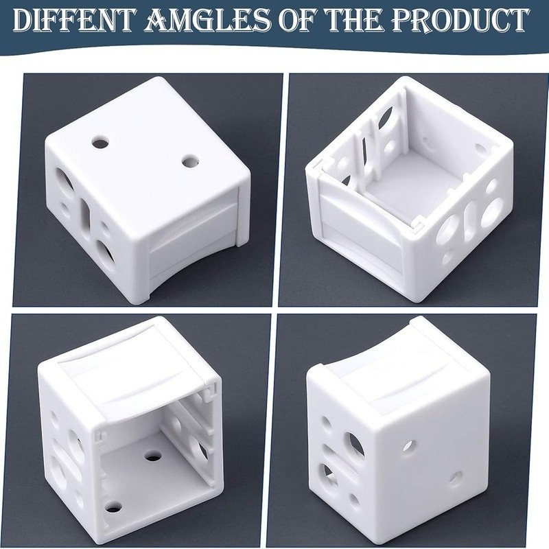 White Blind Brackets 6 Pack Plastic Mounting Hardware Easy Install