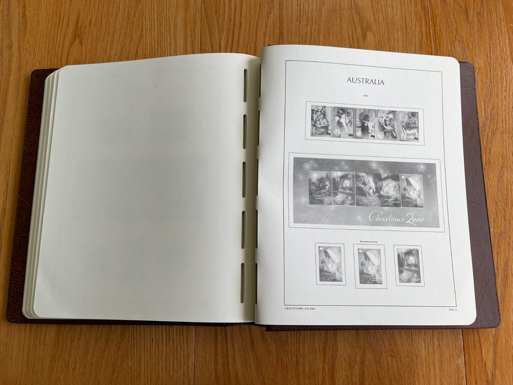 Lighthouse Regular Australia albums with 2-post binder (used)