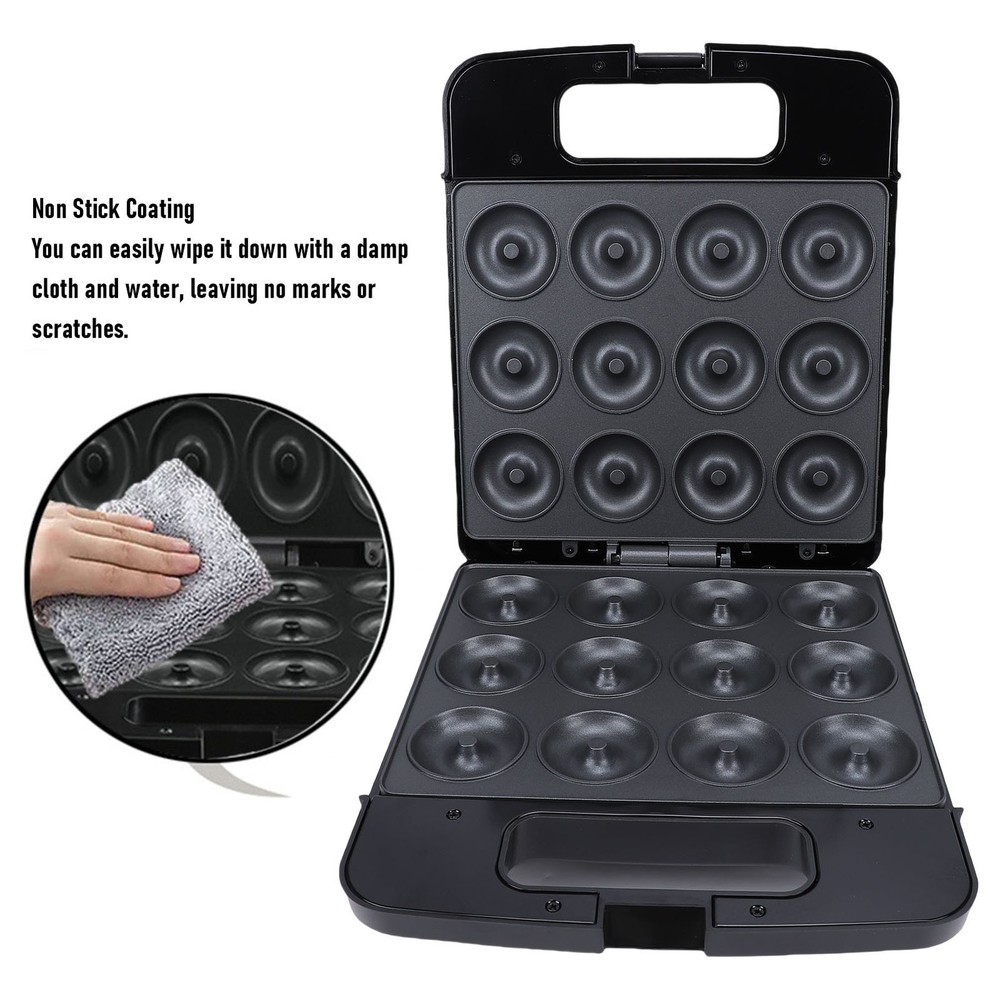 3-Donut Maker Machine With Double Sided Heating For Home Kitchen Use