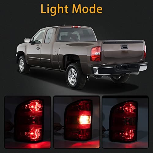 Tail Light Assembly Compatible With 2007-2013 Chevy 2007-2013 Silverado