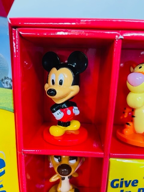 KELLOGGS DISNEY MINI BOBBLE HEADS COLLECTION 2003 Display Box for Store