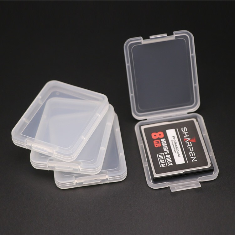 5pcs Compact Flash Card Case Portable Box Digital Memory Card Protection Case