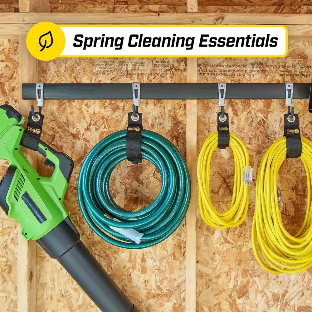 Powerful 6-Pack Heavy-Duty Black Straps - Secure Your Cords & Tools Effortlessly