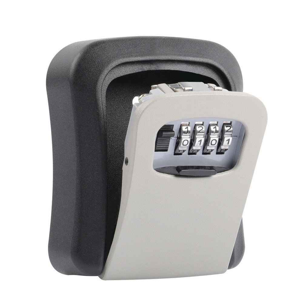 4 Digit Key Safe Lock Box Combination Wall Mount Security Storage Case Organizer