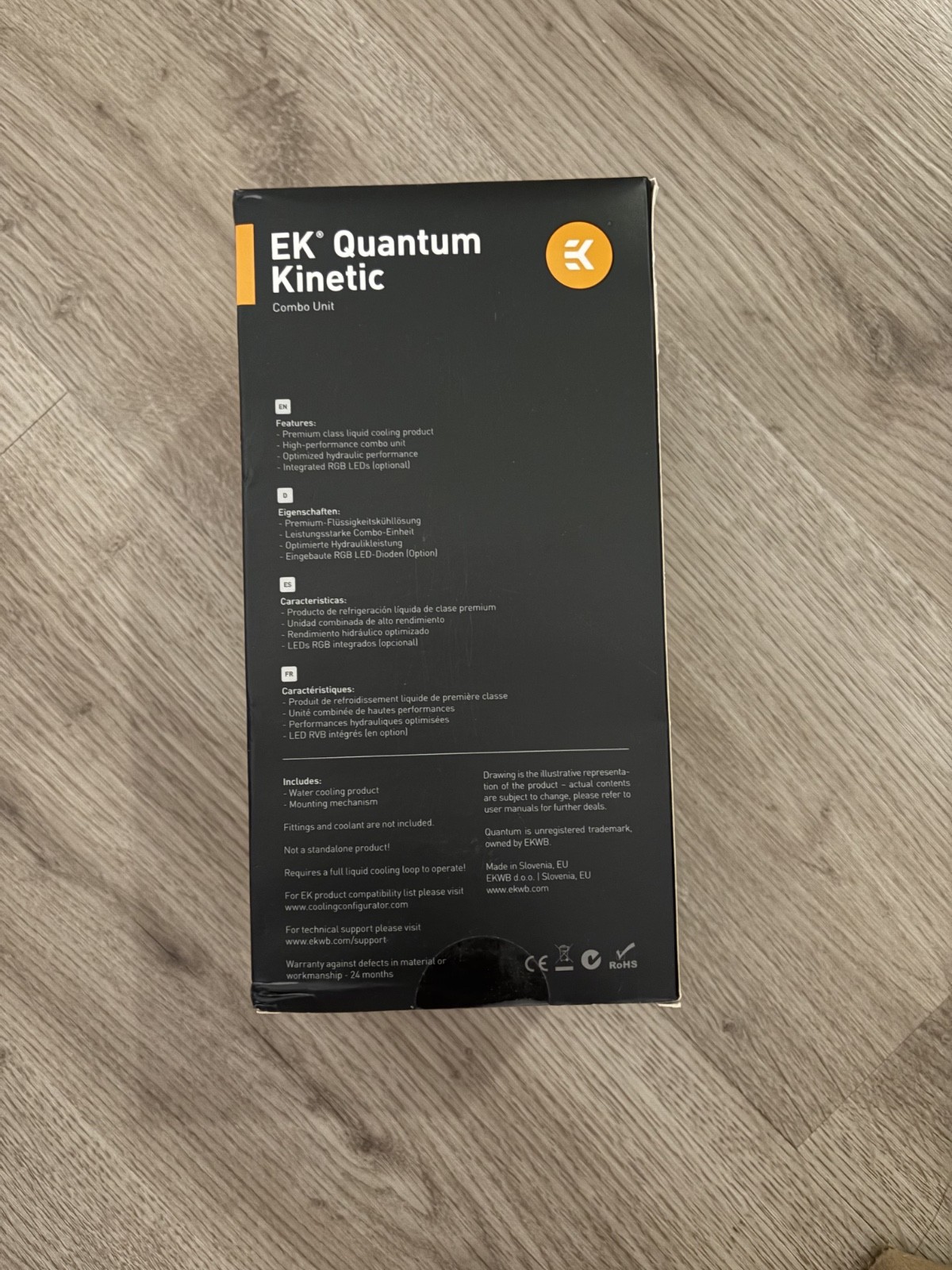 EK-Quantum Kinetic TBE 160 VTX PWM D-RGB - Acetal 3831109825334 Pump Reservoir