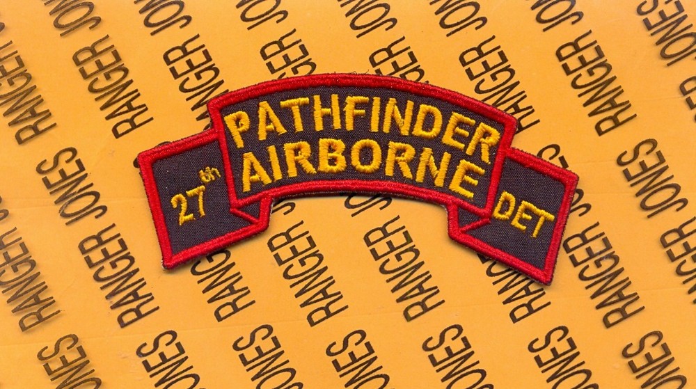 US Army 27th Pathfinder Airborne Detachment Infantry Aviation scroll patch