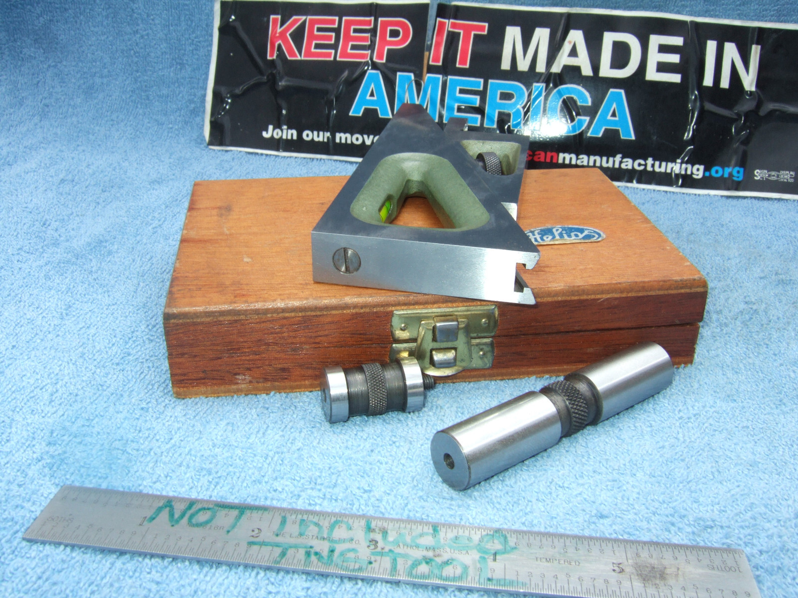 HELIOS GERMAN MADE PLANER GAGE W/CASE MACHINIST TOOLMAKER No.4 MANY MORE US HERE