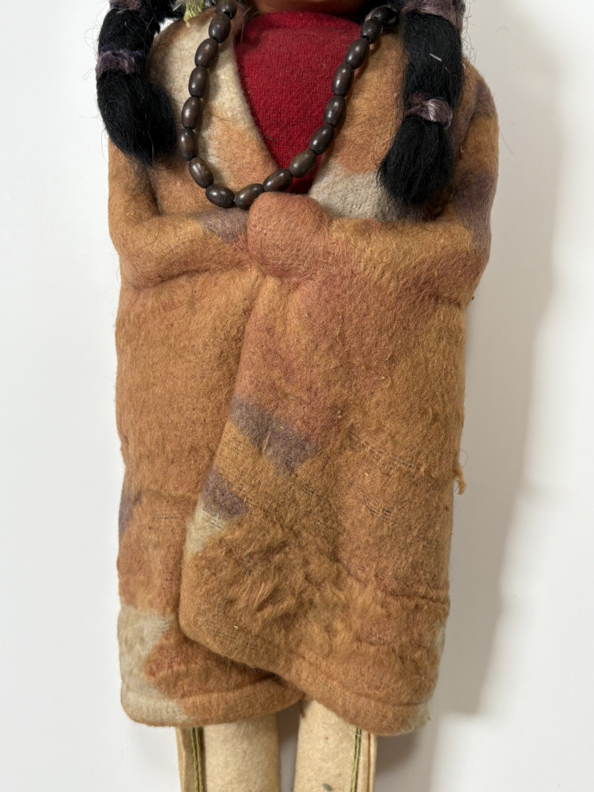 15” Indian Skookum Doll Antique Vintage Native American c 1920