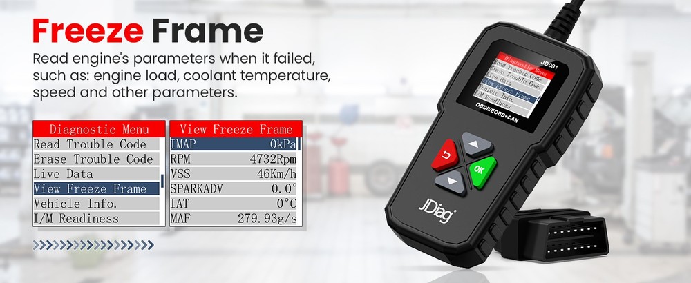 OBD2 Scanner Code Reader Diagnostic Tool For 2019-2024 RAM Trucks/SUVs