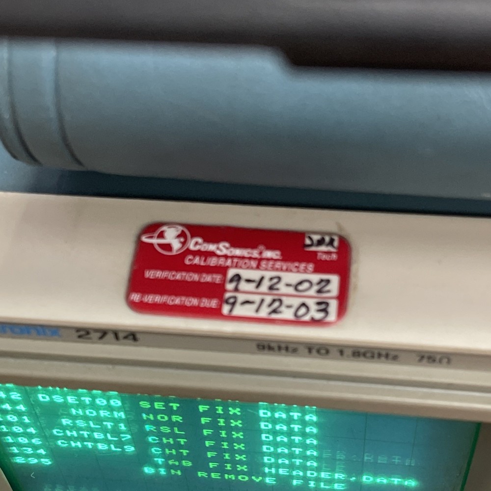 Tektronix 2714 Spectrum Analyzer unit only , 75ohm, UNTESTED