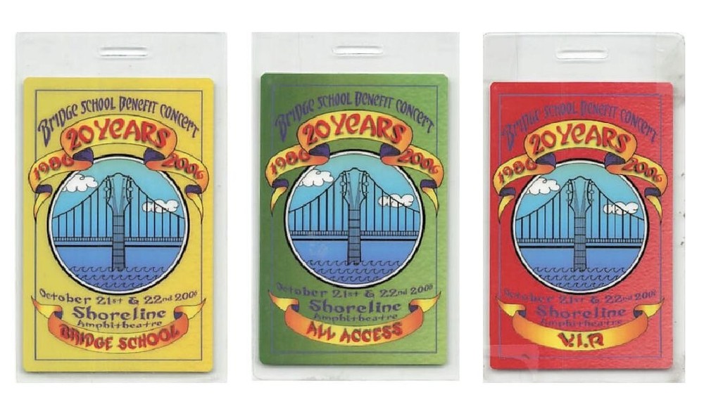 20th Annual Bridge School Benefit Backstage Pass  2006 Bundle 2