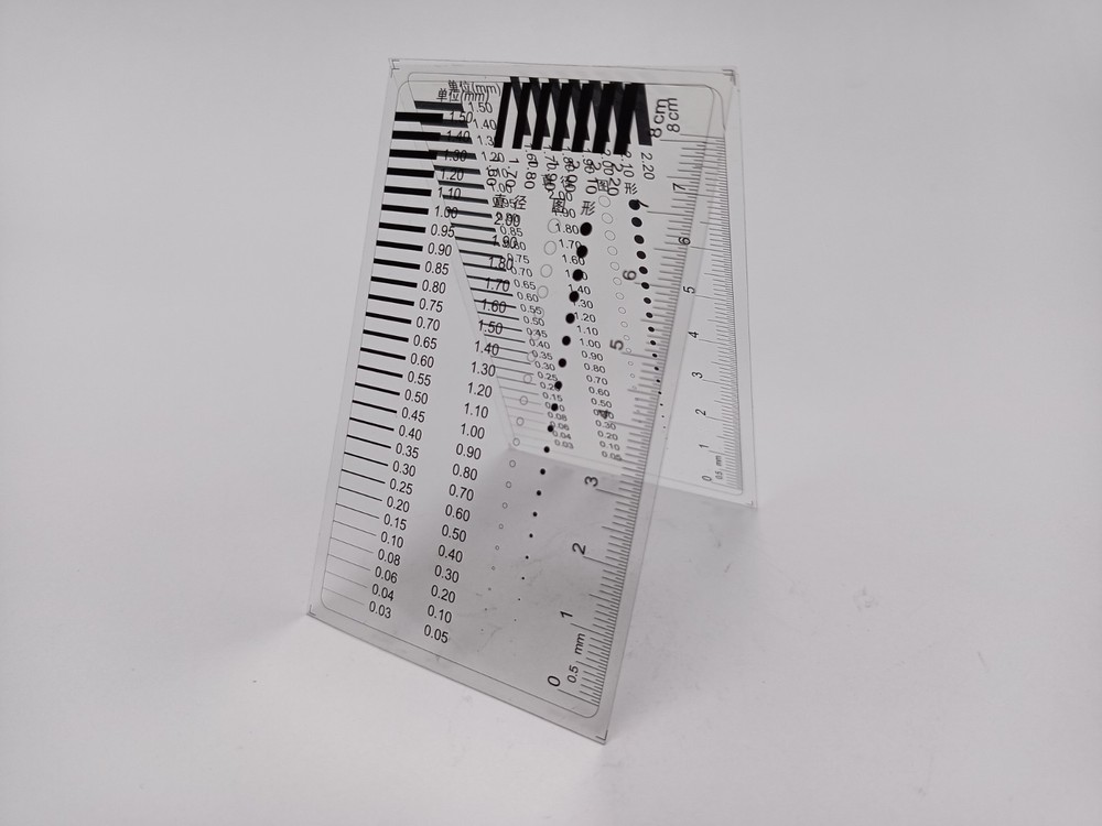 10PCS High-Precision Transparent Crack Width Ruler