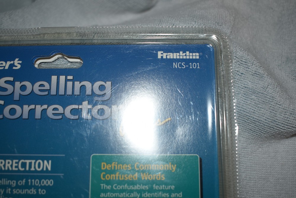 Franklin Webster’s Spelling Corrector Plus NCS-101 Rolodex Databank Sealed