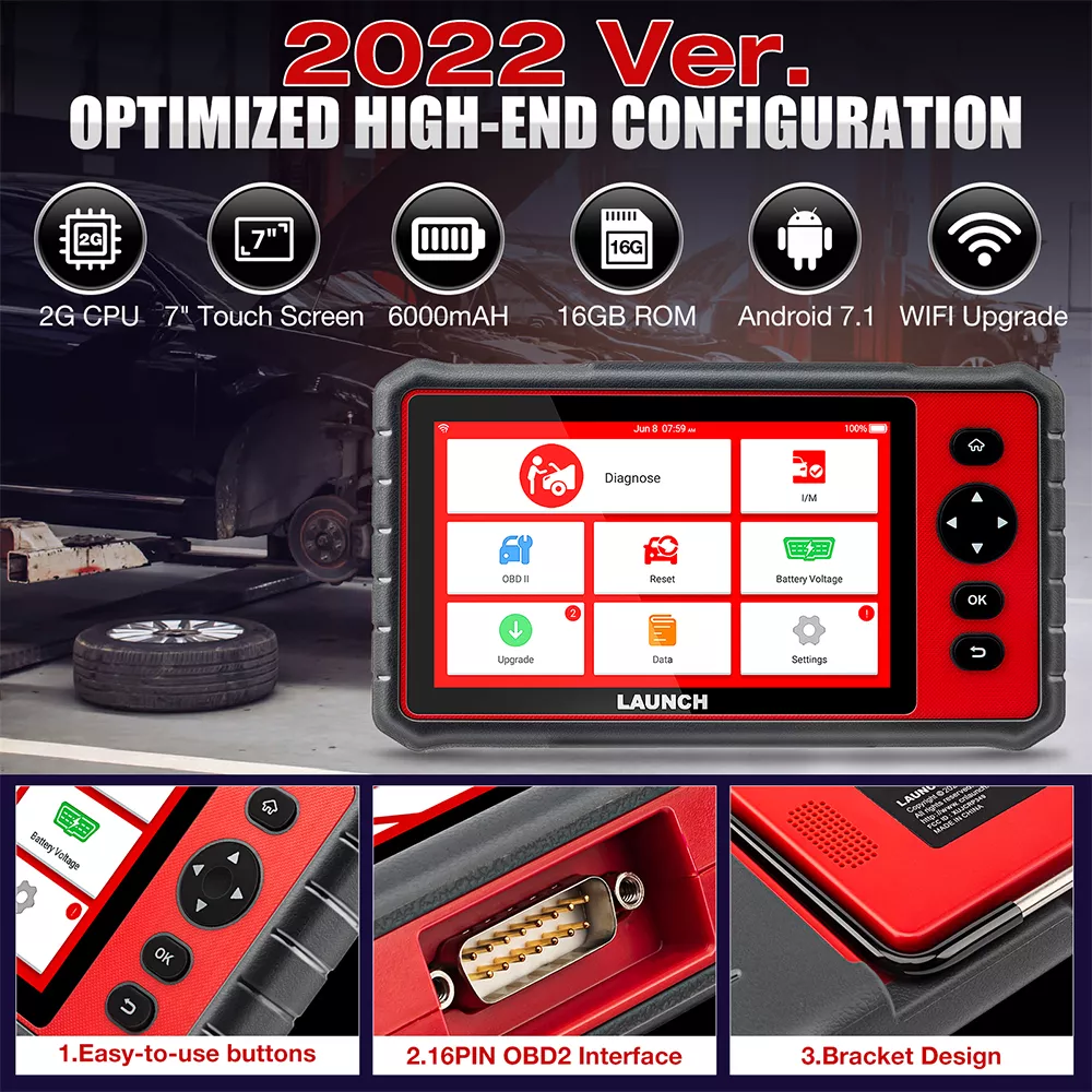 LAUNCH CRP909E Pro Elite Car Diagnostic Tool OBD2 Scanner Key Coding Full System