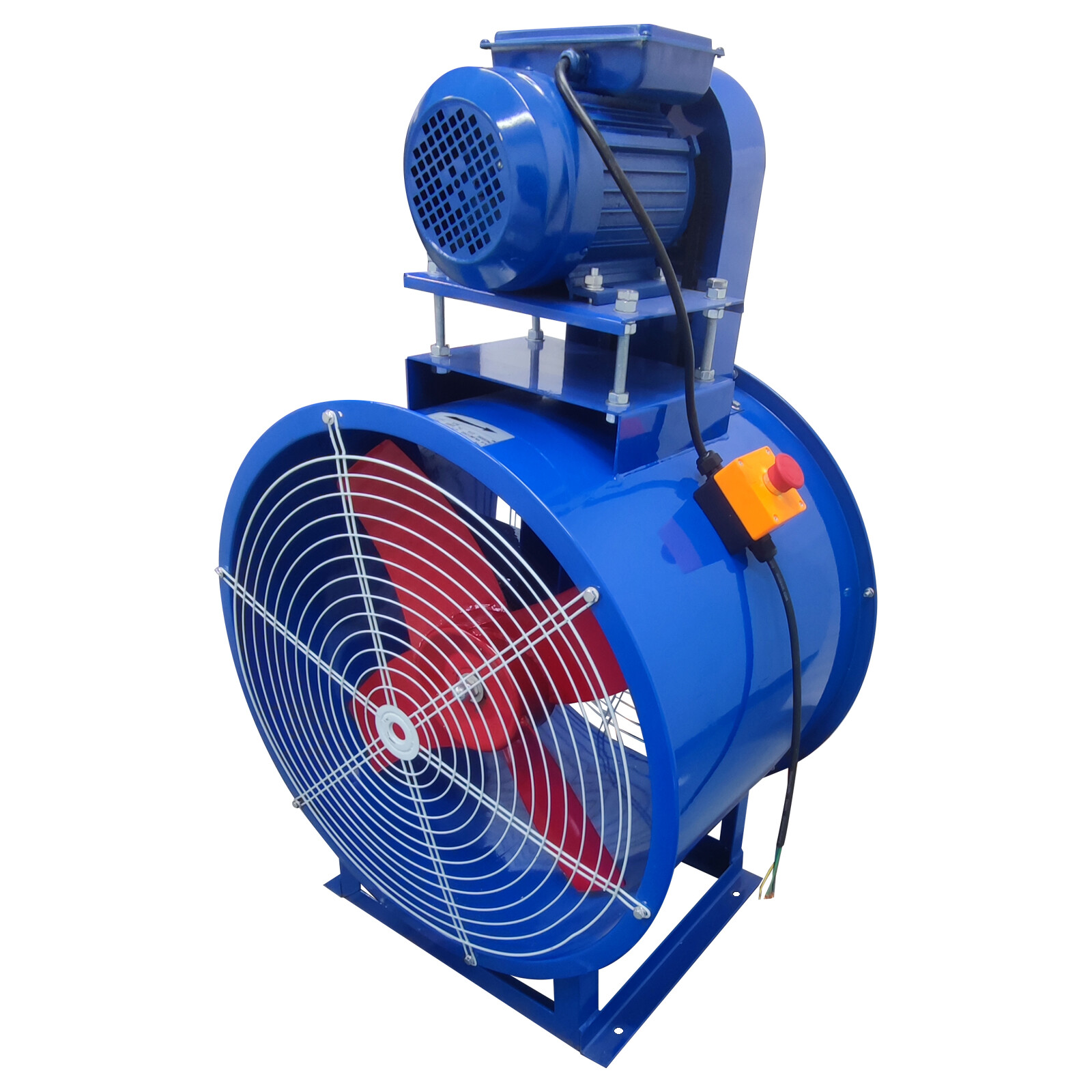 24'' Tube Axial Fan Pipe Spray Booth Paint Fumes Blower Exhaust Axial Fan 220V