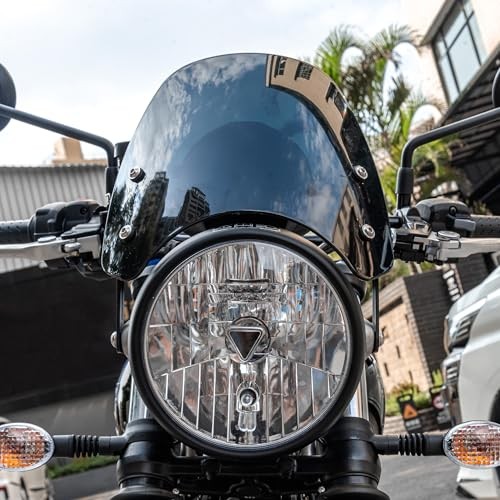Motorcycle Double Bubble Windshield Windscreen Visor Compatible with Smoke