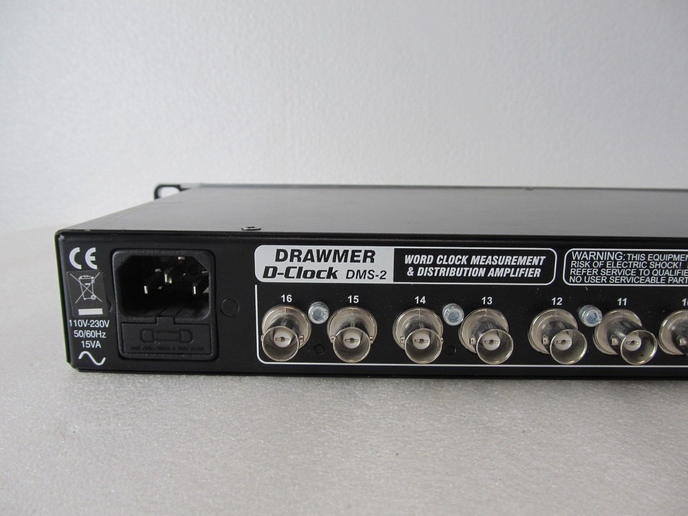 Drawmer D-Clock DMS-2 Master Clock Distributor Rack Mountable