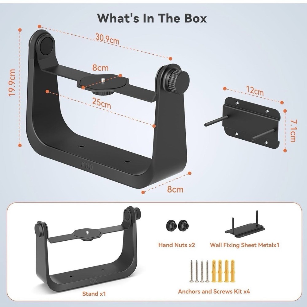 KDD Desktop Projector Mount - Ceiling/Wall Mount with 360Adjustable