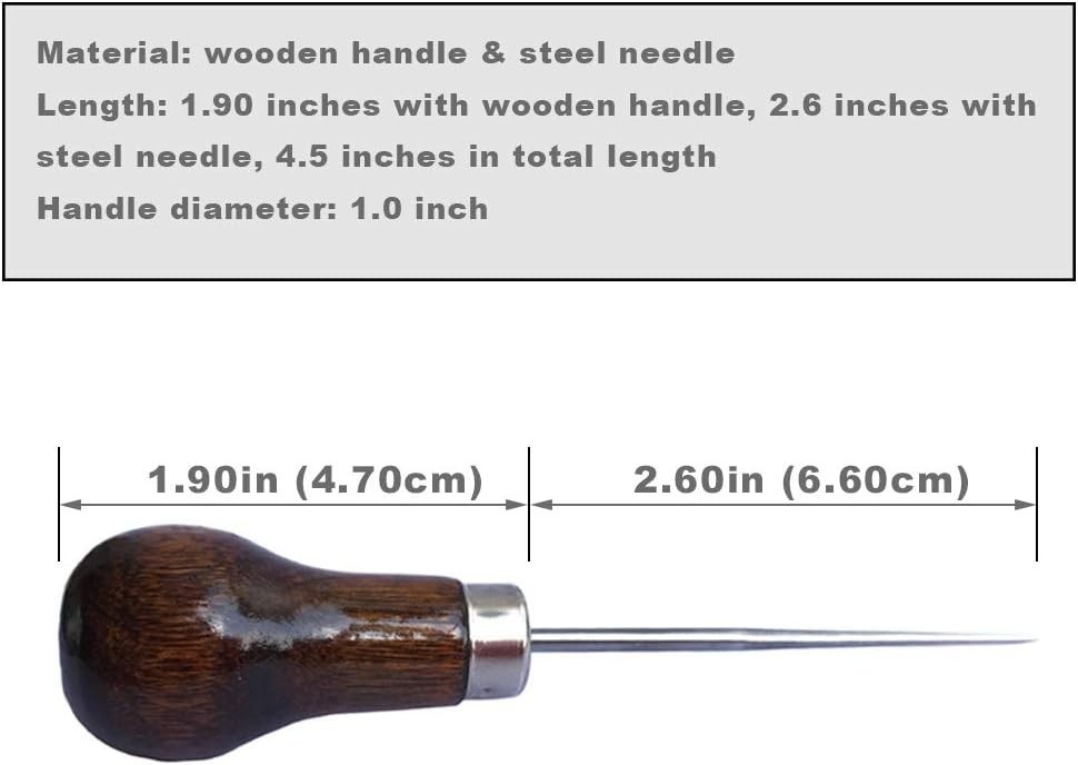Versatile Scratch Awl with Sharp Point - Essential Tool for Handcrafted Projects