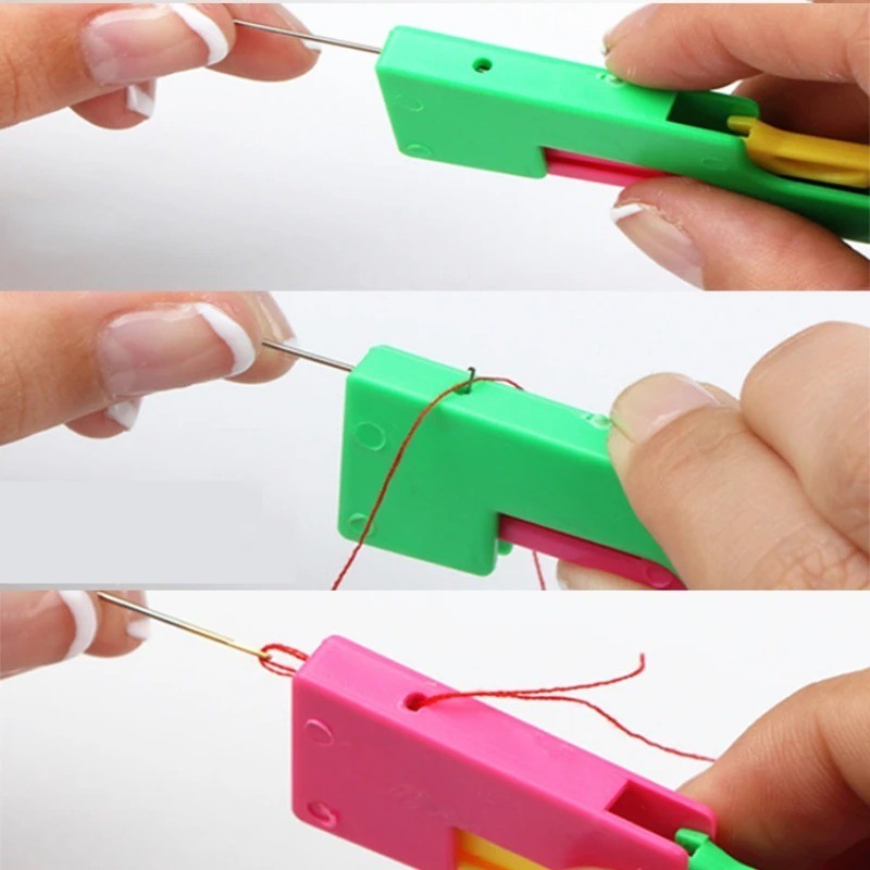 Needle Threader Tool Easy Automatic Sewing Helper Portable Tool