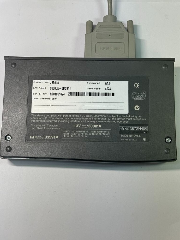 HP J3591A Secure Web Console