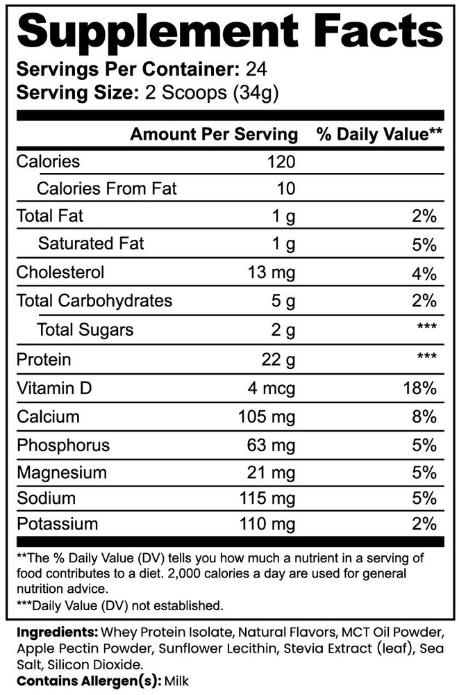 Whey Protein Isolate (Vanilla) by Project M