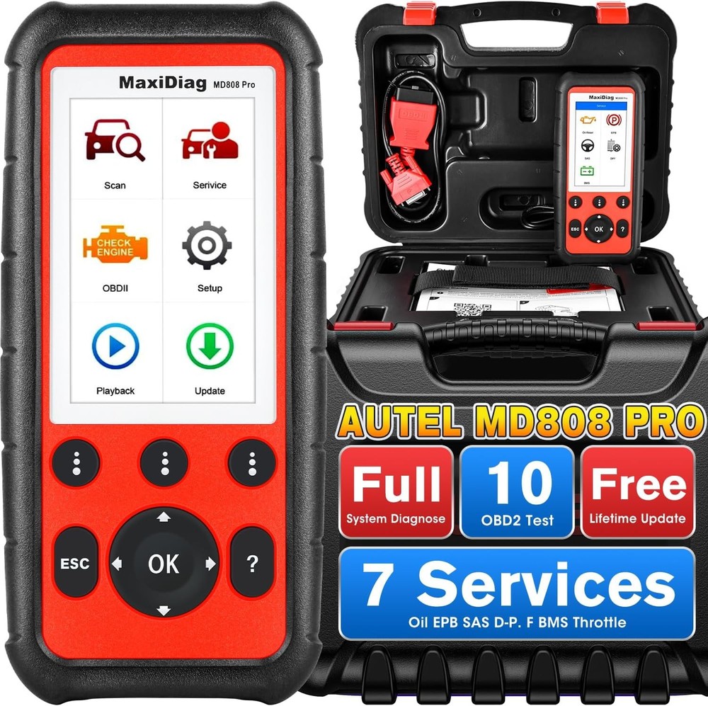 Autel MaxiDiag MD808 Pro All System Scanner OBD2 Code Reader EPB/SAS/BMS/DPF/SRS