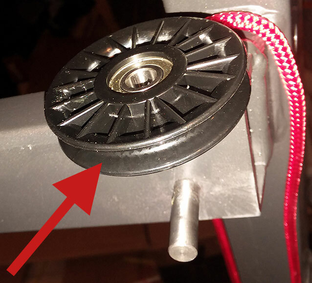 ONE USED BOWFLEX HVT Frame Mount Cable Pulley