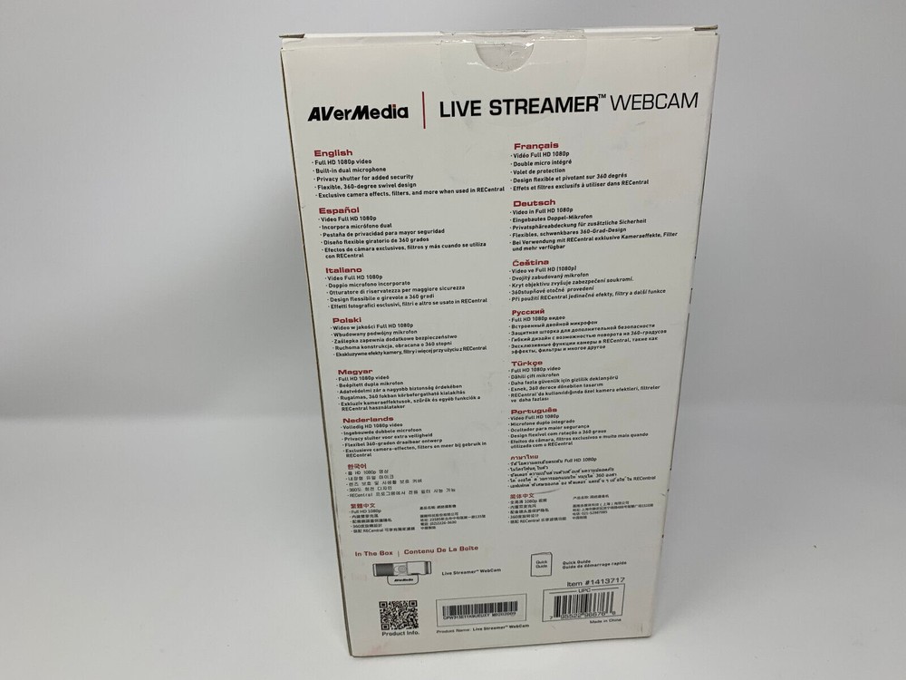 AVerMedia Live Streamer Webcam 313