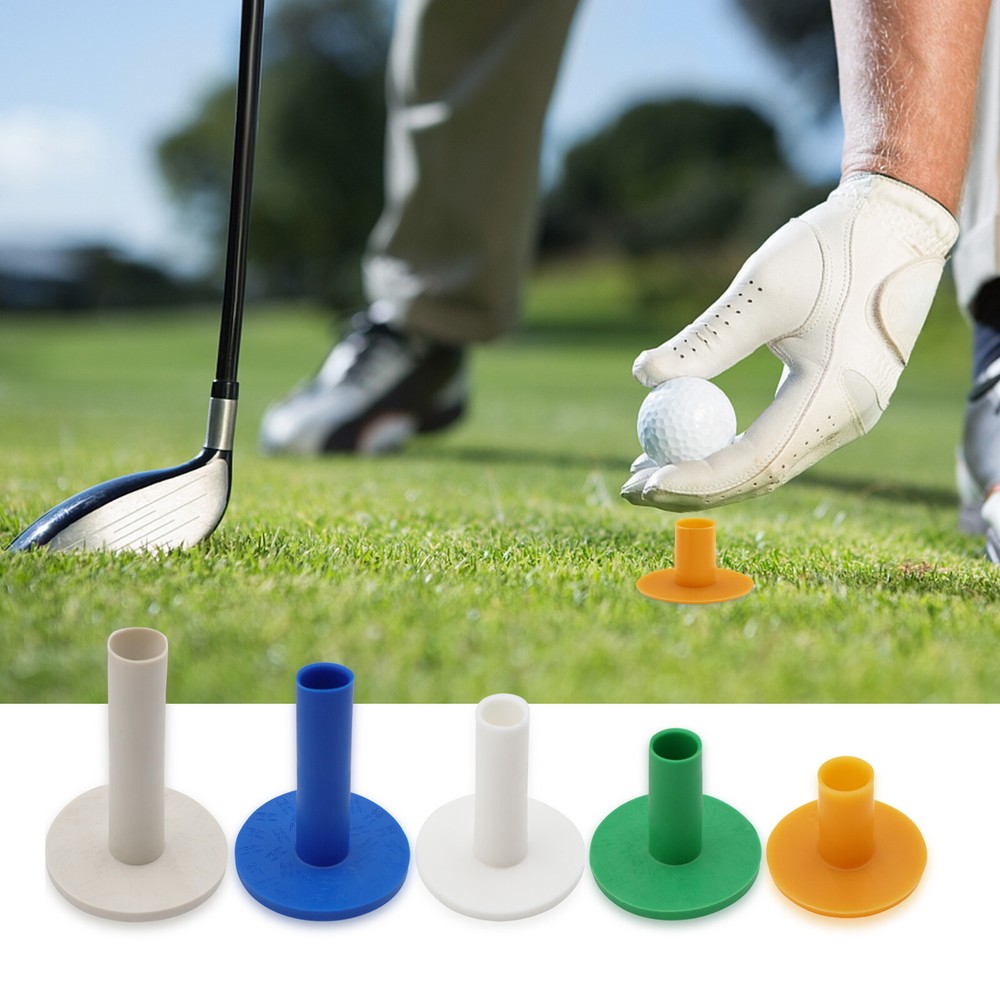 Golf Rubber Tees Driving Range 5 Pack Mixed Size for Practice Mat Colourful