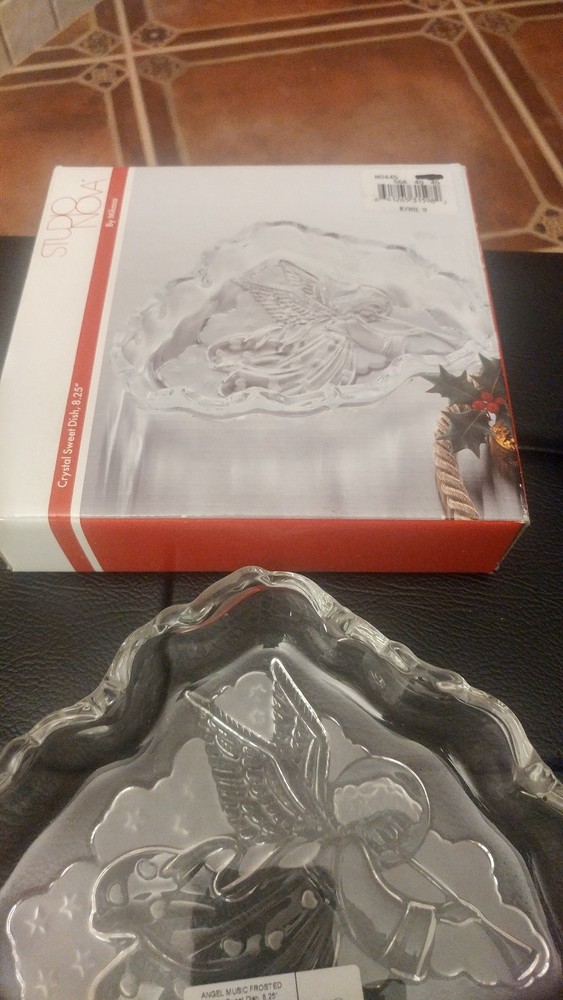 ANGEL CANDY/NUT Crystal Dish By Mikasa