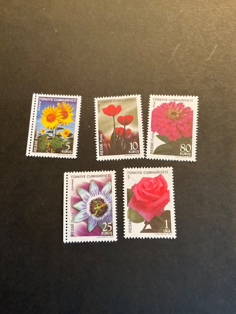 Stamps Turkey Scott #0276-80 never hinged